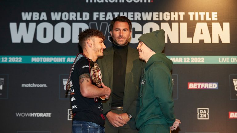 Leigh Wood and Michael Conlan face off at final press conference