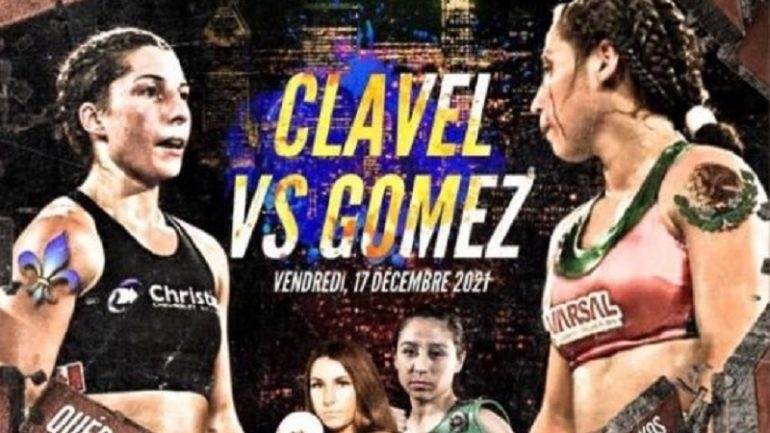 Yesenia Gomez vs. Kim Clavel is on, April 21, for WBC 108-pound title