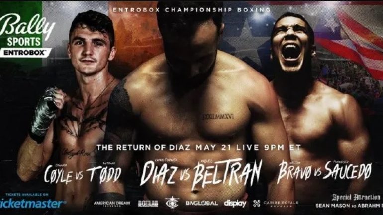 Christopher Diaz to face Miguel Beltran, May 21, on Bally Sports Network
