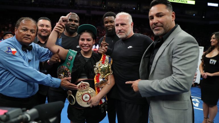 Women’s Ratings Update: Mayer jumps to No. 4 at P4P, Esparza champion at 112, more