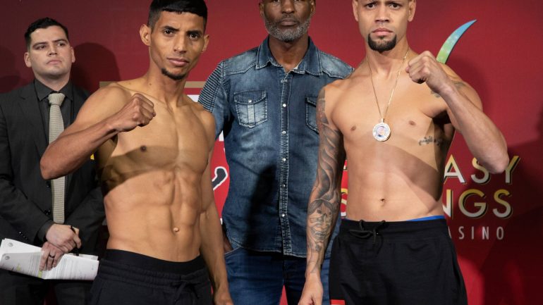 Weigh-in alert: Angel Acosta weighs 112.8 pounds, Janiel Rivera weighs 114 pounds
