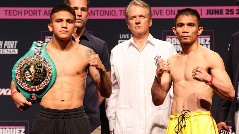 Jesse Rodriguez and Srisaket Sor Rungvisai make weight for WBC 115-pound title bout