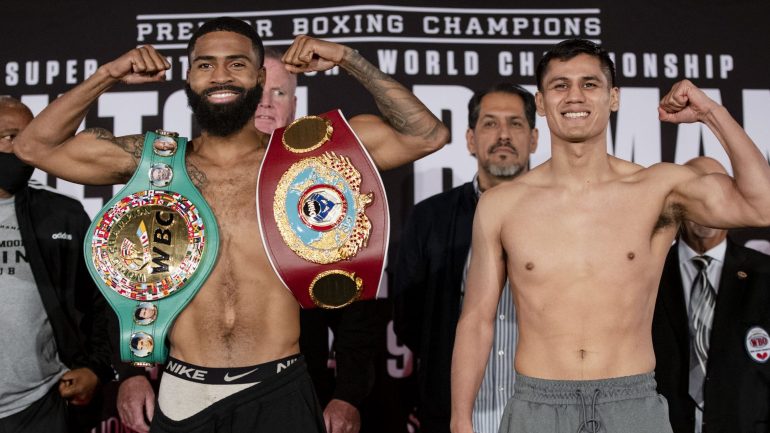 Weights from Minneapolis for Fulton-Roman on Showtime Saturday night