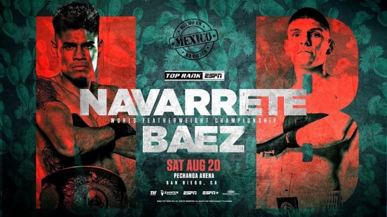 Emanuel Navarrete and Eduardo Baez make weight for WBO 126-pound title clash
