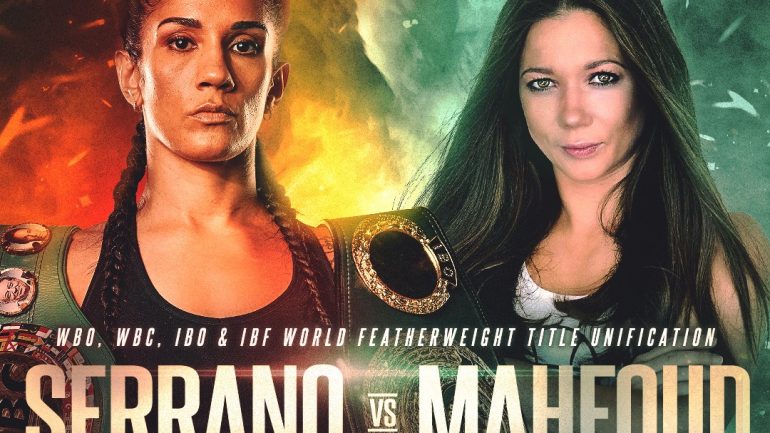 The inaugural Ring featherweight belt will be on the line for Amanda Serrano vs. Sarah Mahfoud