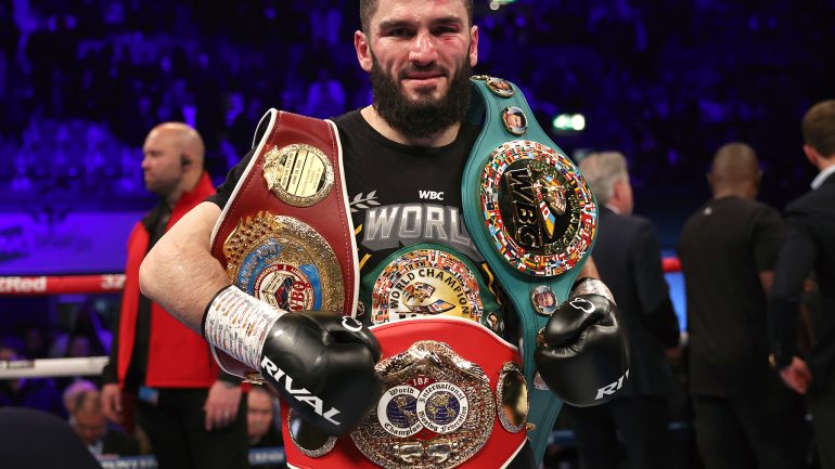 Artur Beterbiev scheduled to defend his light heavyweight belts against Callum Smith on Aug. 19