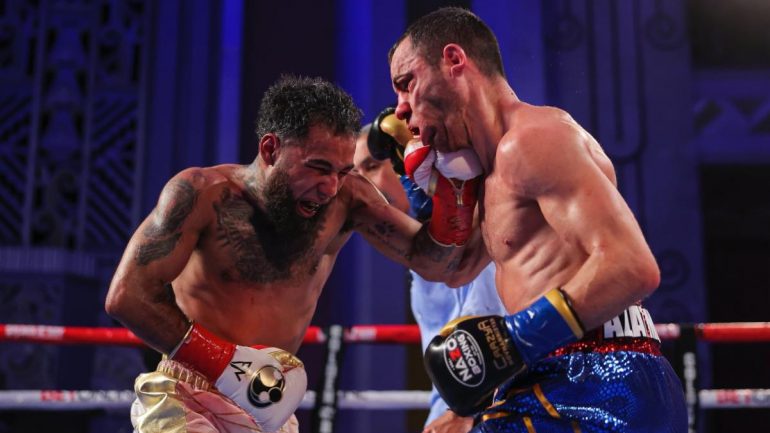 Luis Nery stops Azat Hovhannisyan in 11 rounds, wins 122-pound eliminator bout