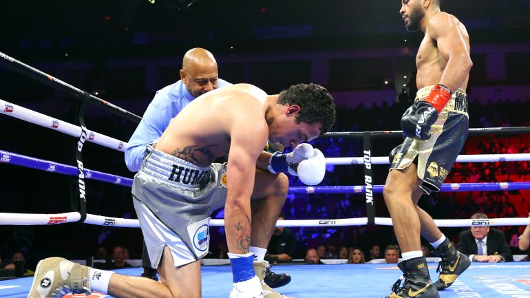 Raymond Muratalla overcomes knockdown, KOs Humberto Galindo in 9