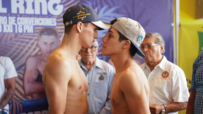 Alan David Picasso, Kevin Villanueva make weight for featherweight clash in Mexico