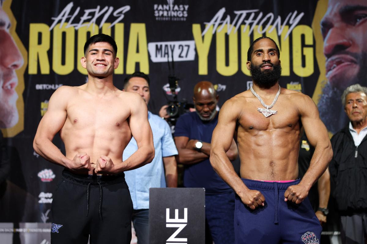 Alexis Rocha, Anthony Young make weight for welterweight bout