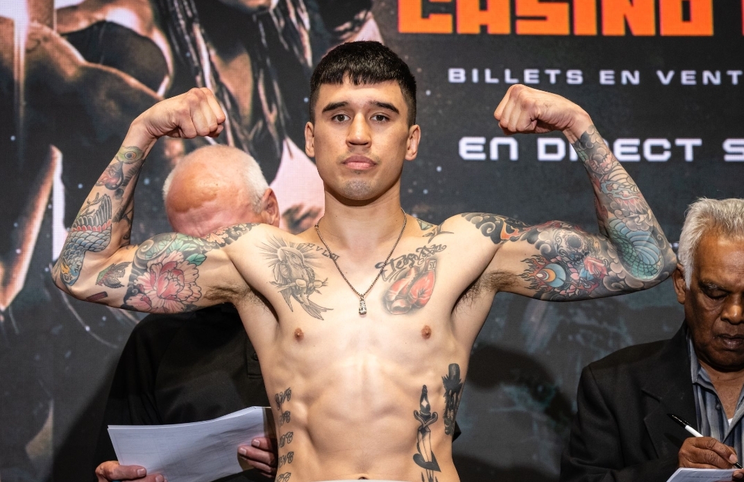Steve Claggett takes a step up against Miguel Madueño in Montreal on Nov. 14