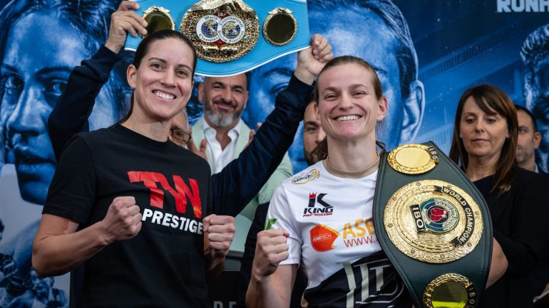Femke Hermans, Mary Spencer make weight for IBF junior middleweight title match