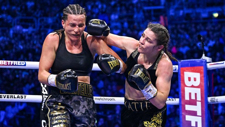 Katie Taylor battles Chantelle Cameron to rematch victory, wins undisputed 140-pound championship