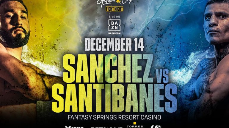 Jose ‘Tito’ Sanchez scheduled to face Walter Santibañes on Dec. 14 in California