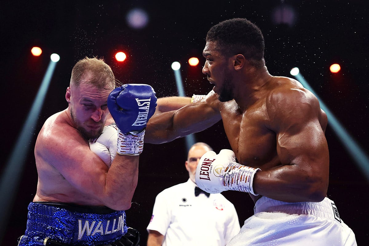 Anthony Joshua halts Otto Wallin after five rounds