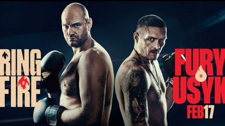 Tyson Fury vs. Oleksandr Usyk Ring heavyweight clash undercard and TV info