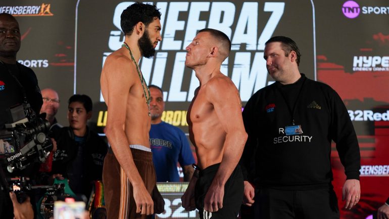 Weigh-in Alert: Hamzah Sheeraz vs Liam Williams and undercard set for battle in London